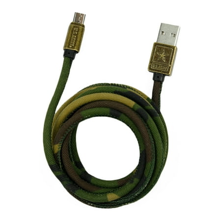 Kansas Jayhawks Micro USB Cable with QuikClip Black 